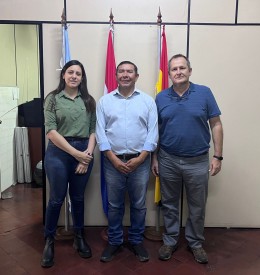 Reunión entre el Presidente y la Vicepresidenta de la AGP con el Director de la Comisión Nacional de la Cuenca del Pilcomayo